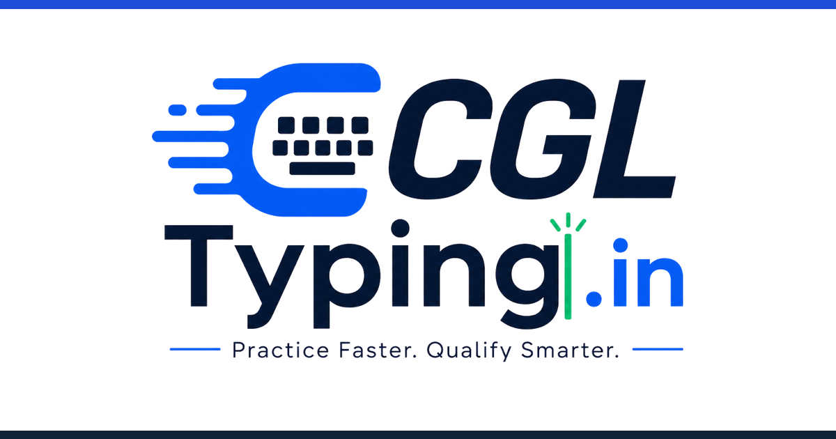 SSC CGL Typing Test 2026 (DEST) — Free Online Practice